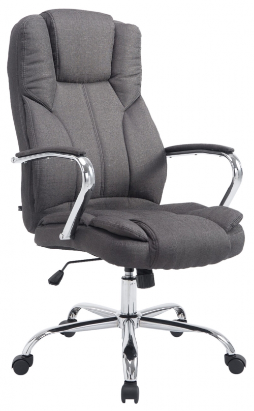 Kancelářská XXL židle Xanthy látka - Tmavě šedá
