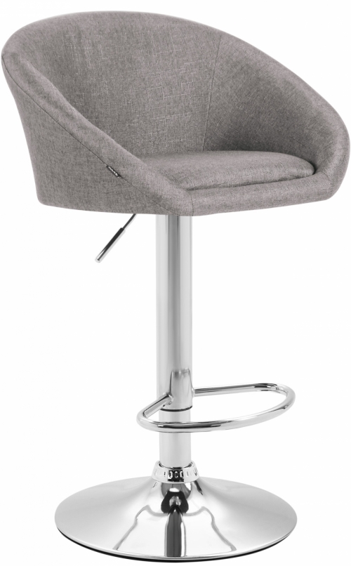 Barová židle Miami V2 ~ látka - Světle šedá