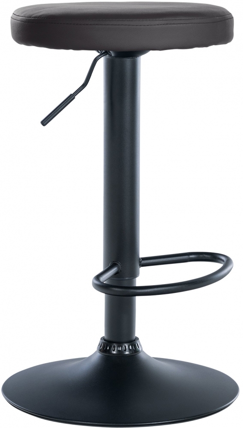 Barová židle Ponte - koženka, černý rám - černý rám