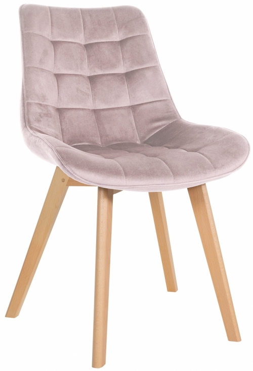 Židle Brook - samet - Růžová