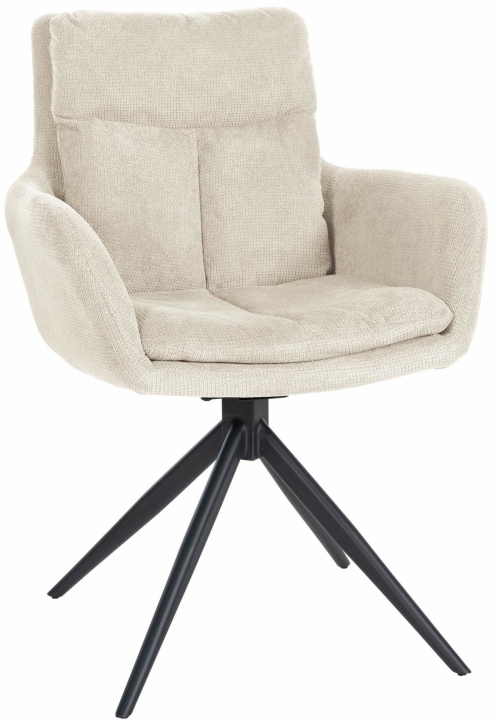 Jídelní židle Vilas - látka - Krémová