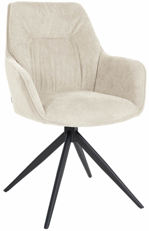 Jídelní židle Jules - látka - Krémová