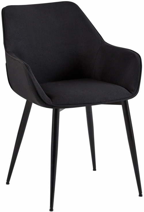 Jídelní židle látka Vessa - černá