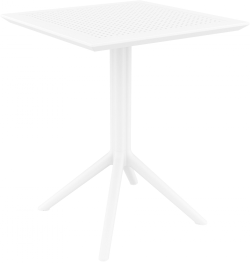 Skládací stůl Sky square 60, čtvercový - bílá