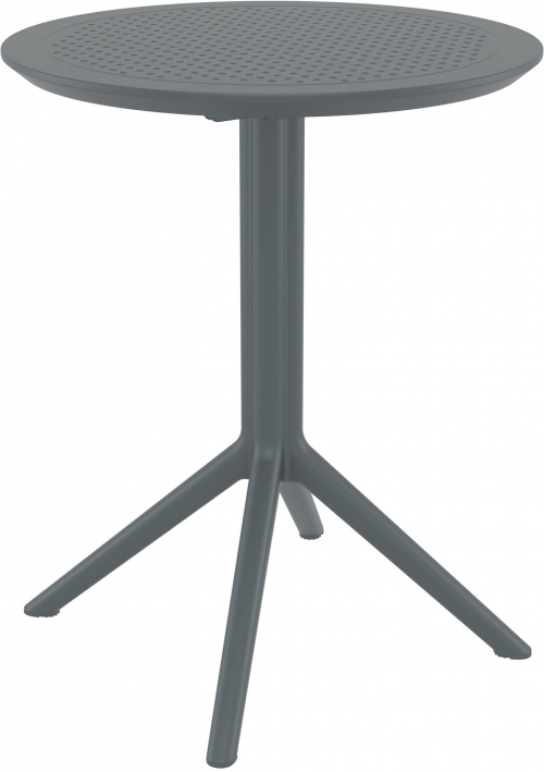 Skládací stůl Sky round 60, kulatý - tmavě šedá