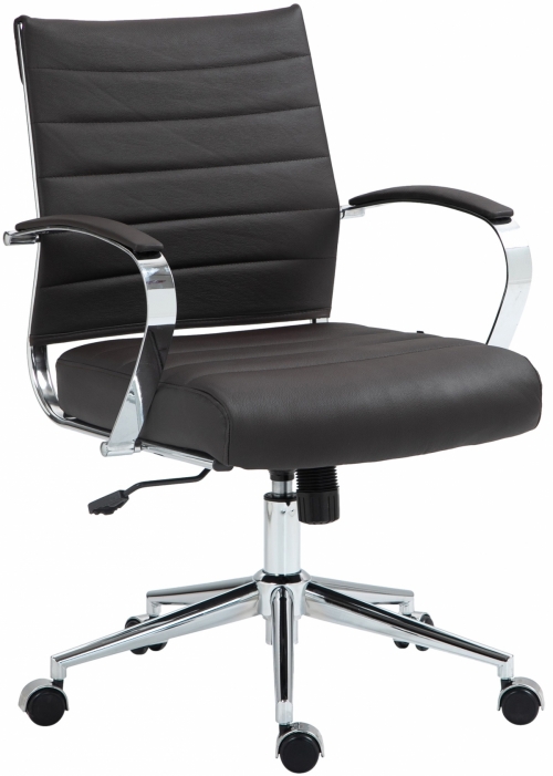 Kancelářská židle Oakland - kůže - Hnědá