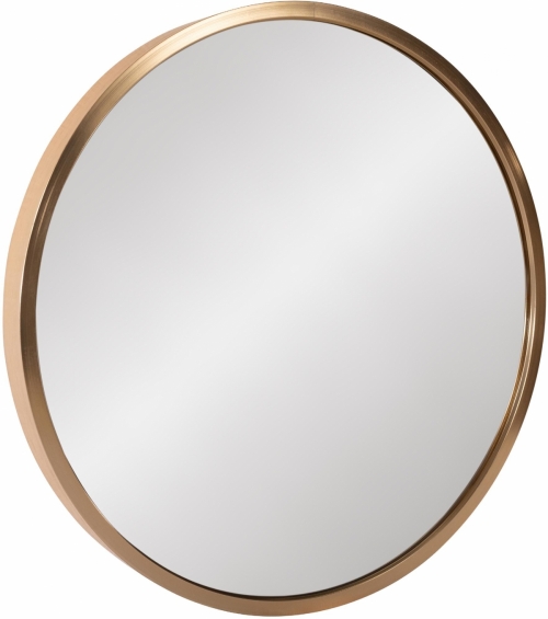 Nástěnné zrcadlo Elsie S 323818 - 30x30 cm - Zlatá mat