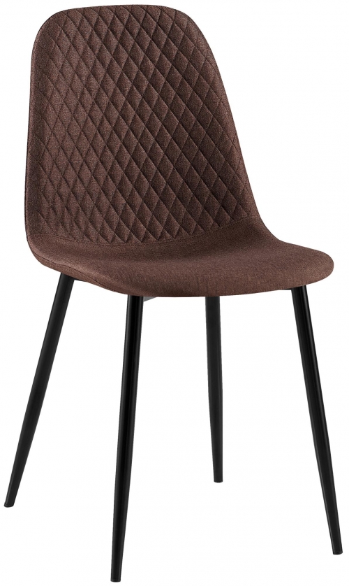 Židle Giverny látka - hnědá