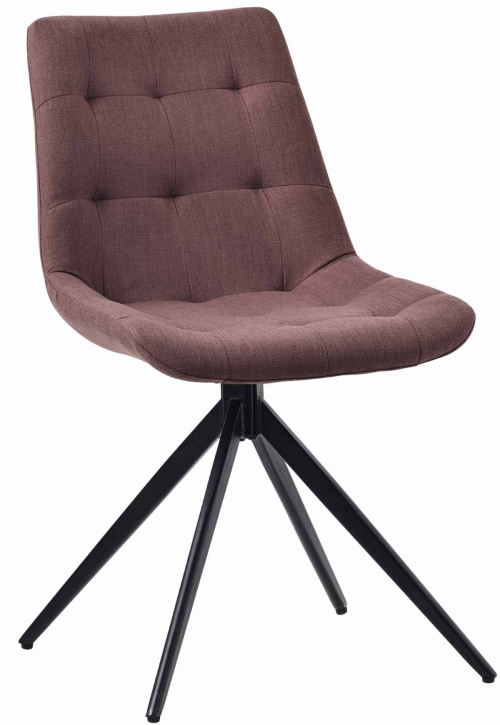 Jídelní židle Merna - látka - Hnědá