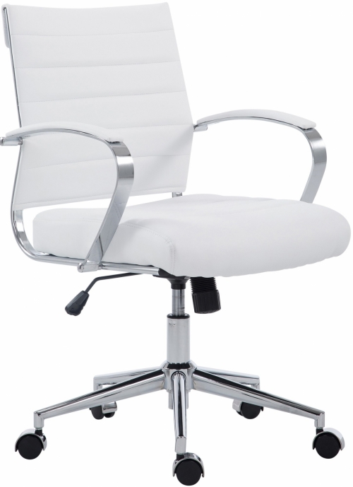 Kancelářská židle Oakland - koženka - Bílá