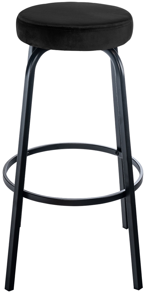 Barová židle Kamari samet - černá