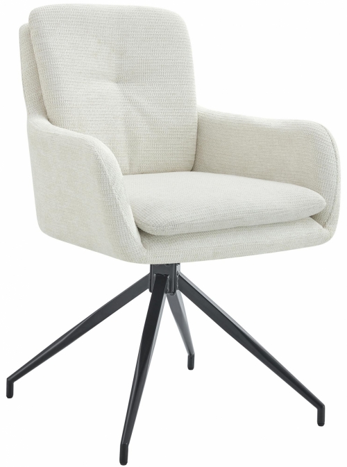 Jídelní židle Pickett - látka - krémová