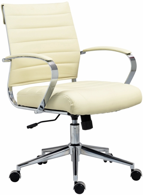 Kancelářská židle Oakland - koženka - Krémová