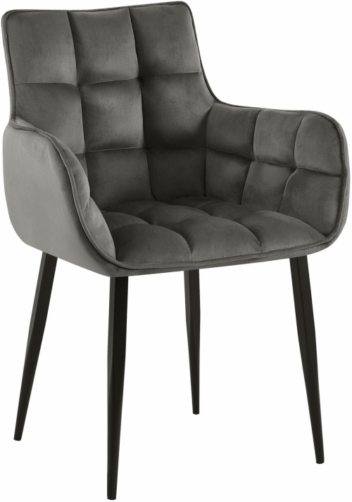 Židle Tirana samet - antracit