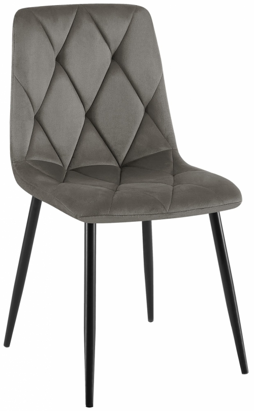 Jídelní židle Clairton samet - antracit