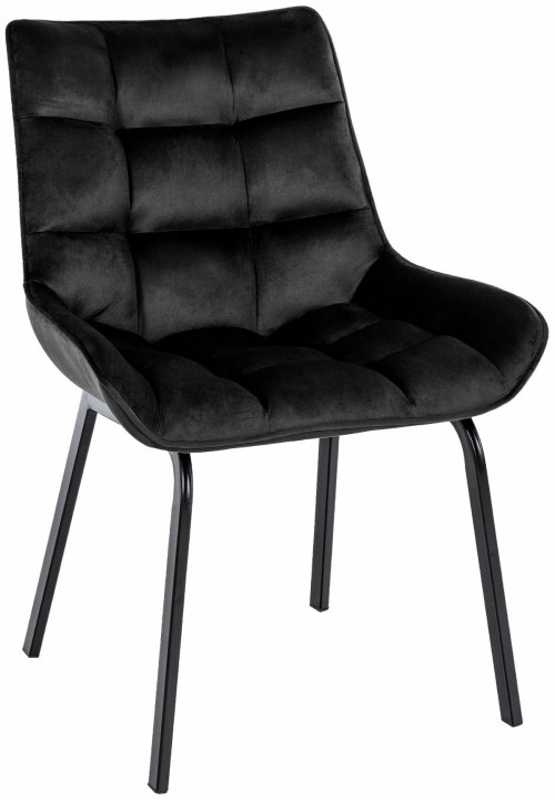 Židle Saranda samet - černá
