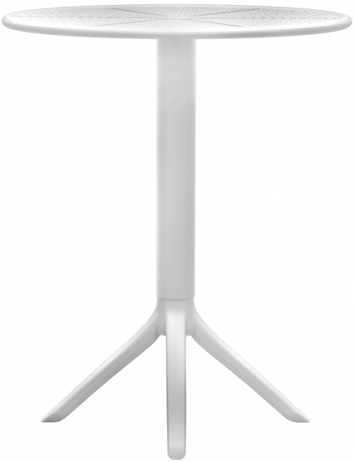 Kulatý stůl Lacota 60 cm - bílá