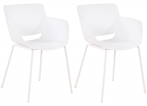 Set 2 židlí Alpena - bílá