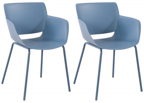 Set 2 židlí Alpena - modrá