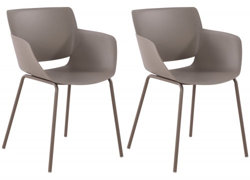 Set 2 židlí Alpena - taupe