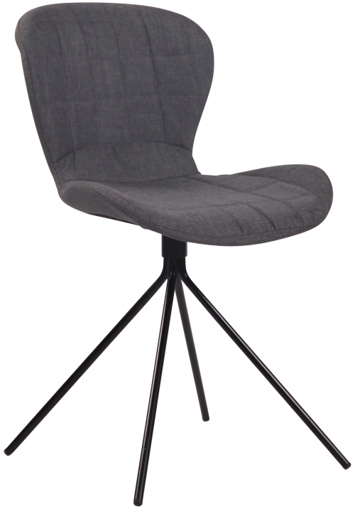 Jídelní židle Cairns ~ látka, kovové nohy černé