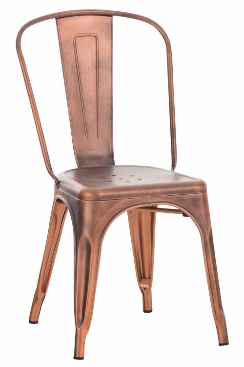 Kovová židle Ben ~ měď