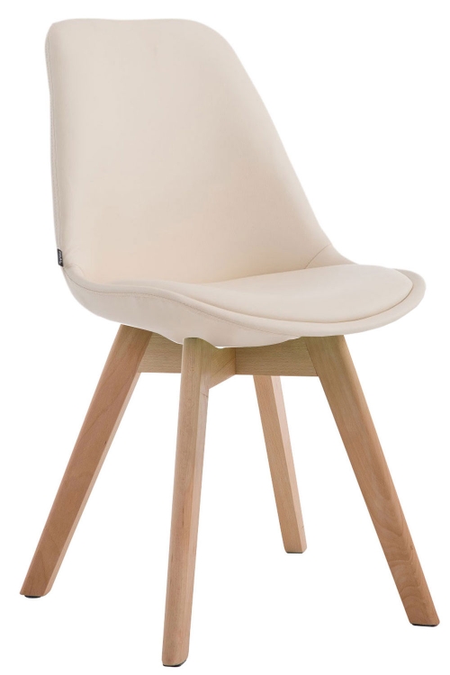 Židle Manado ~ koženka, dřevené nohy natura