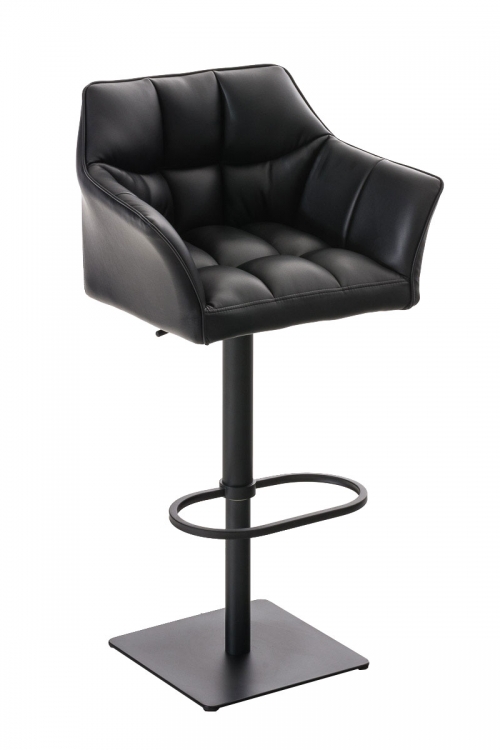 Barová židle Damas B1 ~ koženka, černý rám