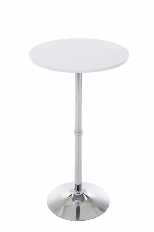 Barový stůl kulatý DS25199, bílý ~ v108 x Ø60 cm