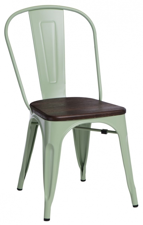 Židle Paris, dřevěný sedák kartáčovaná borovice