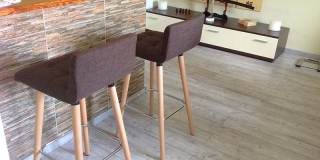 Barová židle DS430 hnědá látka