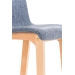 Barová židle Hoover látka, nohy natur
