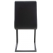 Jídelní židle Belley ~ kovové nohy černé - Černá