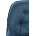 Barová židle Gibson ~ látka, kovové nohy černé - Modrá