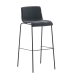 Barová židle Hoover látka, kovové nohy černé