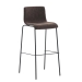Barová židle Hoover látka, kovové nohy černé