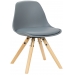 Dětská židle Nakoni ~ plast, dřevěné nohy natura