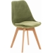 Židle Linares ~ samet, dřevěné nohy natura