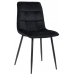 Jídelní židle Tilde ~ samet, kovové nohy černé