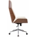 Kancelářská židle Breda ~ koženka, dřevo ořech