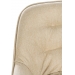 Barová židle Gibson ~ látka, kovové nohy černé - Krémová