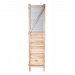 Paraván Shabby vintage D27 plech / dřevo  ~ 170 x 160 cm - Hnědá