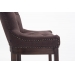 Barová židle Buckingham látka, dřevěné nohy tmavá antik