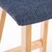 Barová židle Taun látka, nohy natur