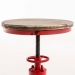 Kovová barová židle Lumo, antik červená