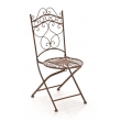 Kovová židle skládací GS11174635 - Hnědá antik