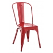 Kovová židle Ben - Červená