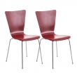Židle Aaron (SET 2 ks) - Červená