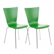 Židle Aaron (SET 2 ks) - Zelená