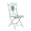 Kovová skladací židle Sibell - Zelená antik